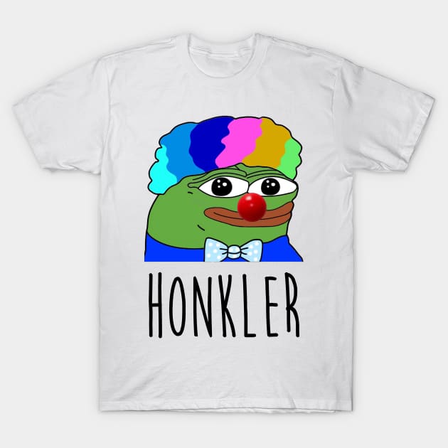 HONKLER - Supreme deity of Clown World - (Inverted Hair) T-Shirt by DrFrazani